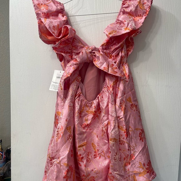 BUDDY LOVE Floral Pink Ruffle Dress - S - NWT - Picture 4 of 7